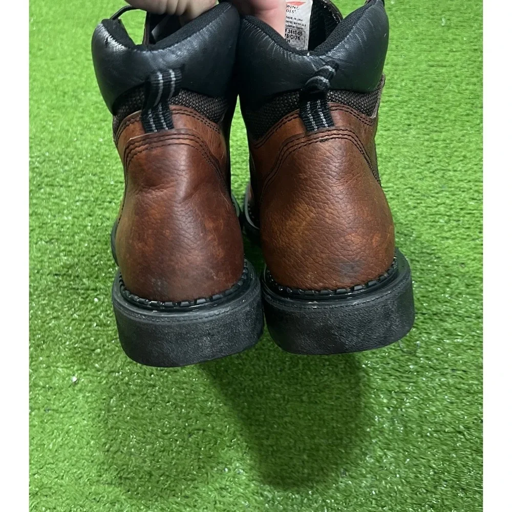 Red Wing Leather Work Boots Size 12 2226‎ Dyna-Force Made In USA Steel Toe EUC
